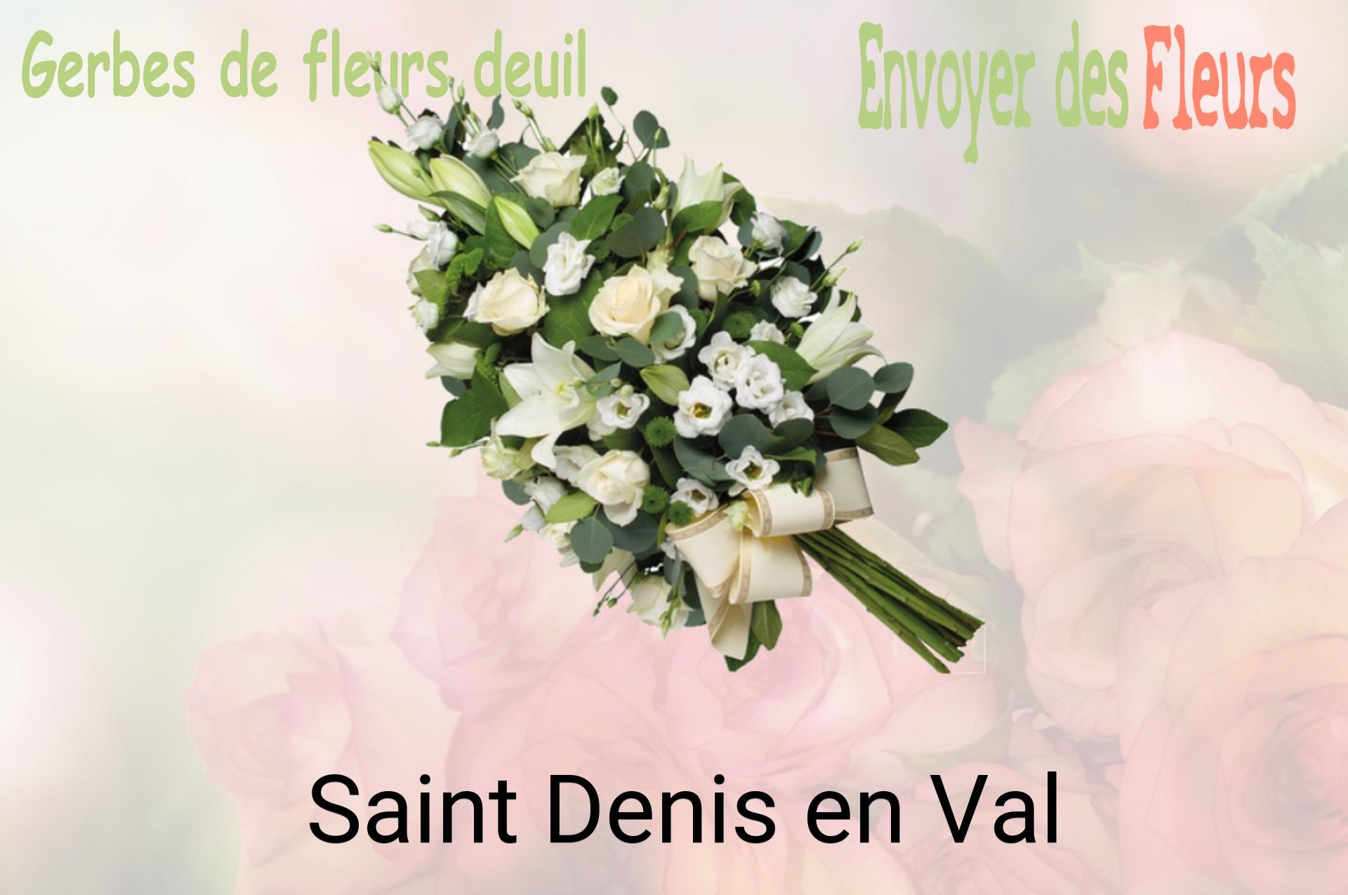 Gerbe de fleurs de deuil livrée à Saint-Denis-en-Val